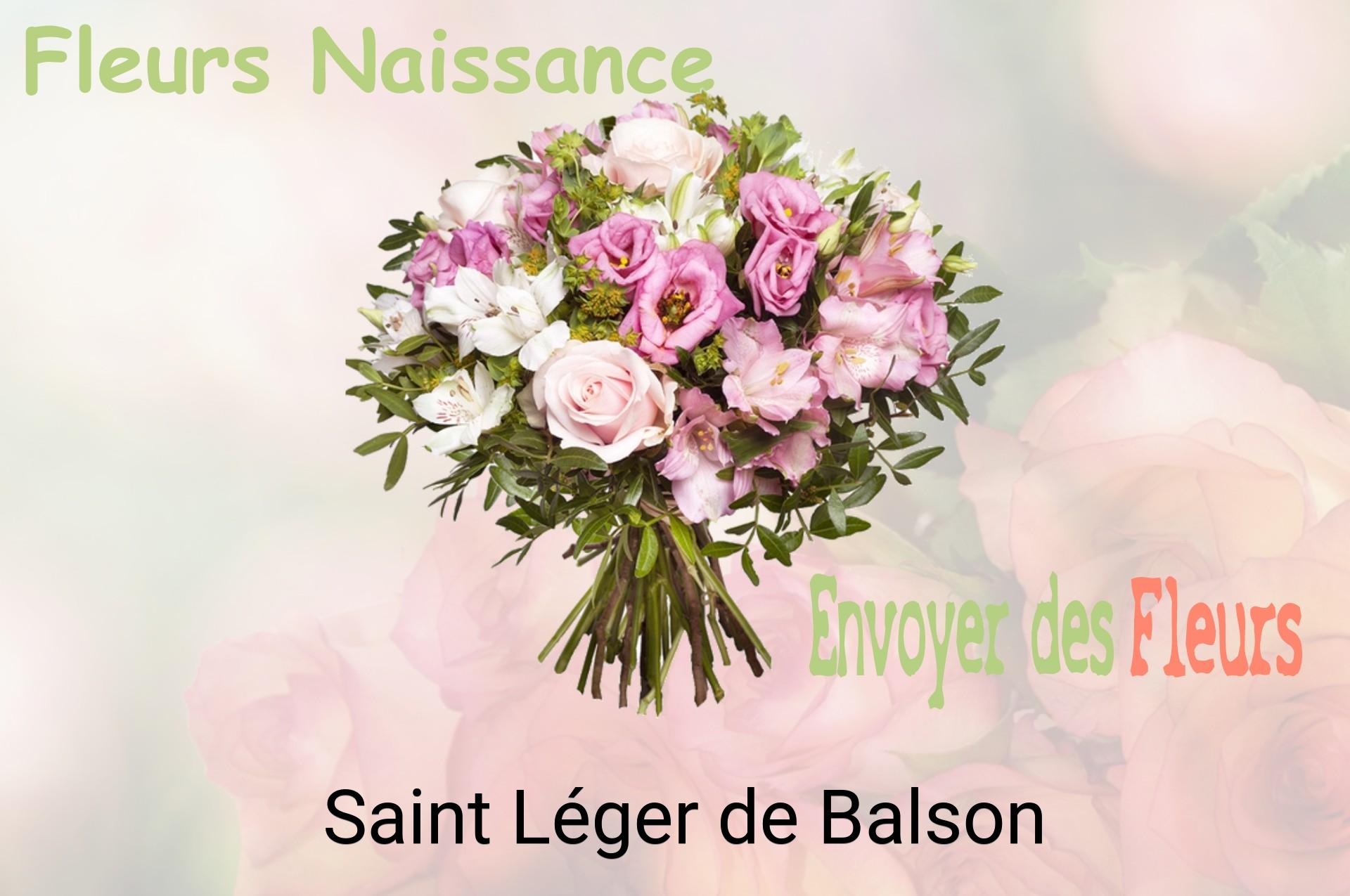 Bouquet de fleurs de naissance livré à Saint-Léger-de-Balson