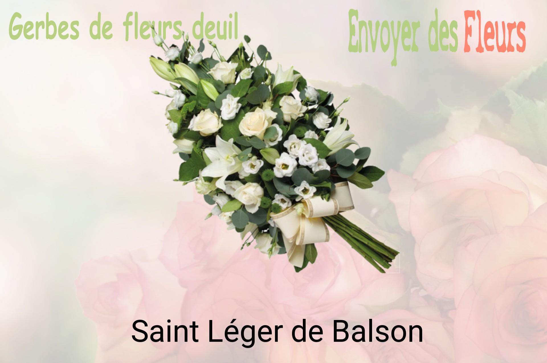 Gerbe de fleurs de deuil livrée à Saint-Léger-de-Balson